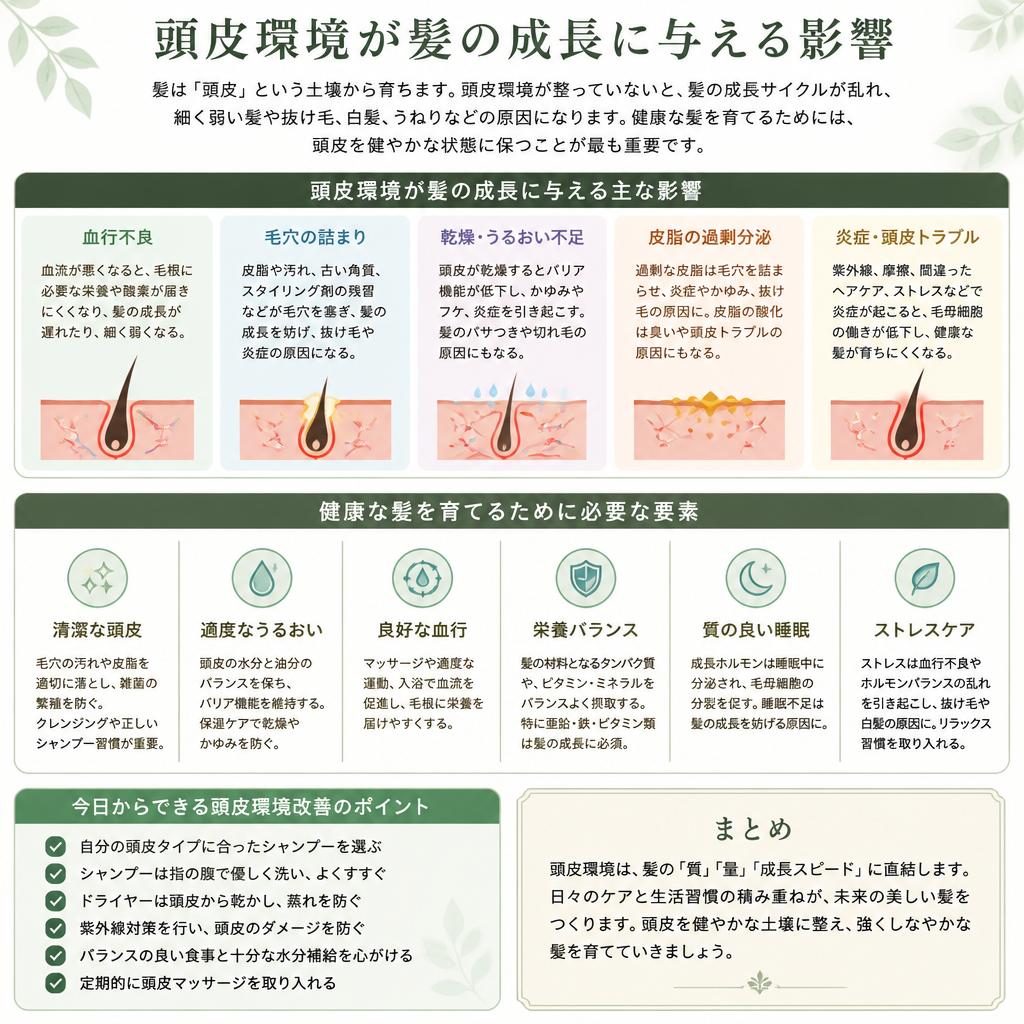 頭皮の健康が髪を育てる理由