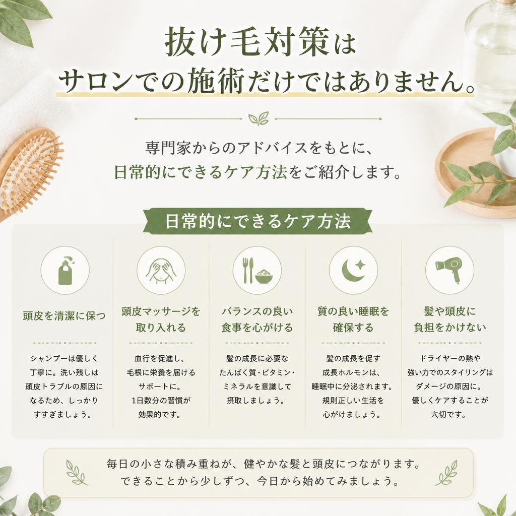 日常的なケアの重要性