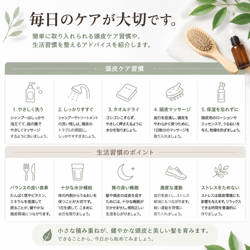 夏を乗り越えるための頭皮ケア習慣