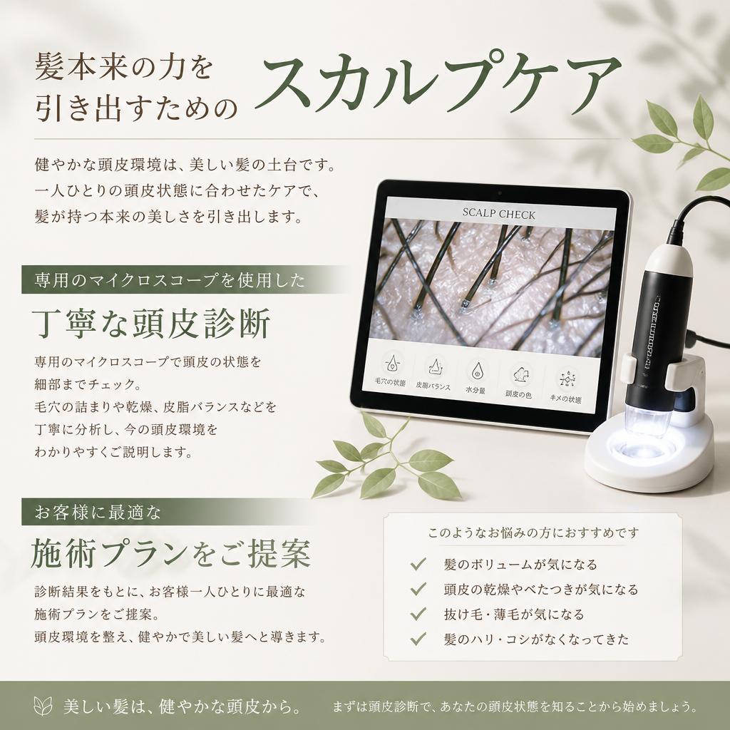 特別なスカルプケア