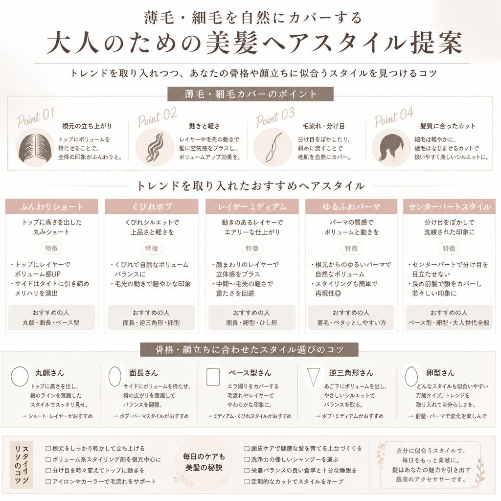 ヘアスタイルの選び方