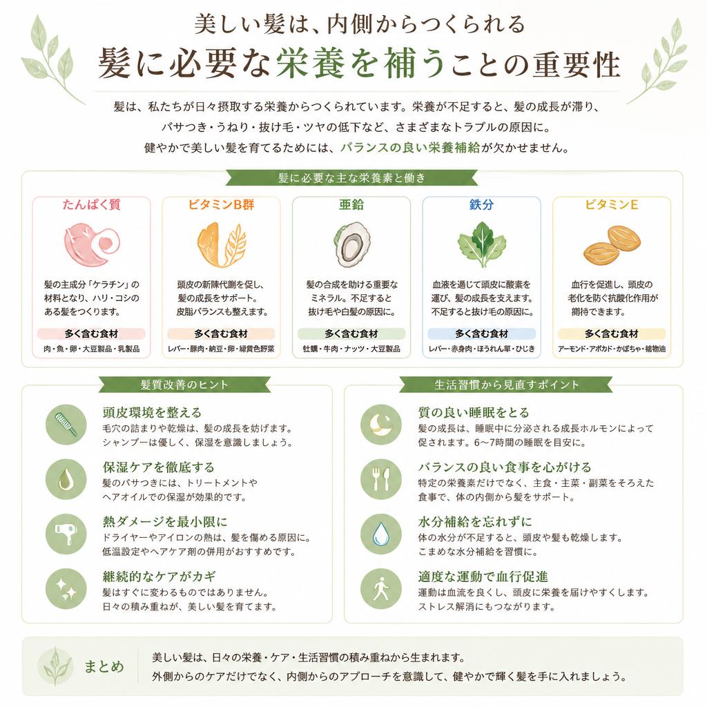 栄養補給が鍵！髪を育てるためのアプローチ