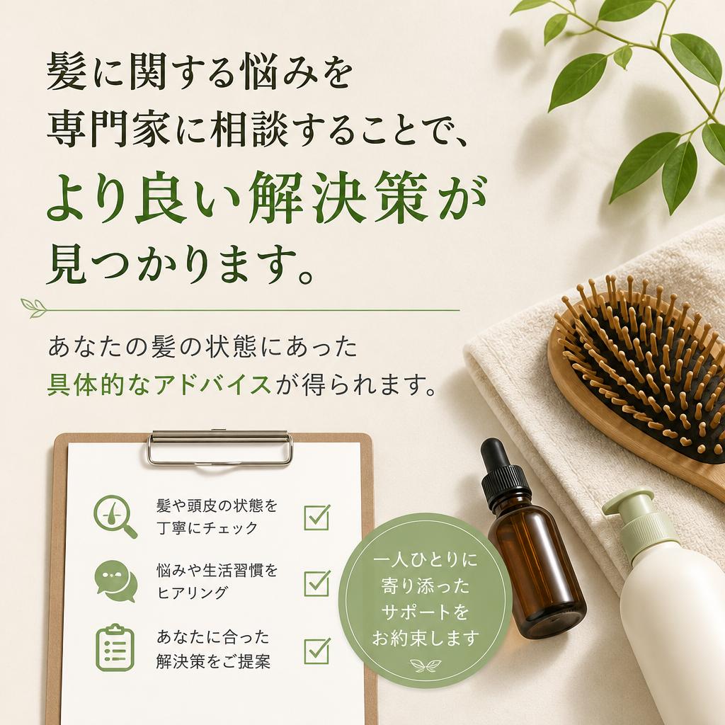 髪の悩みを相談するメリット
