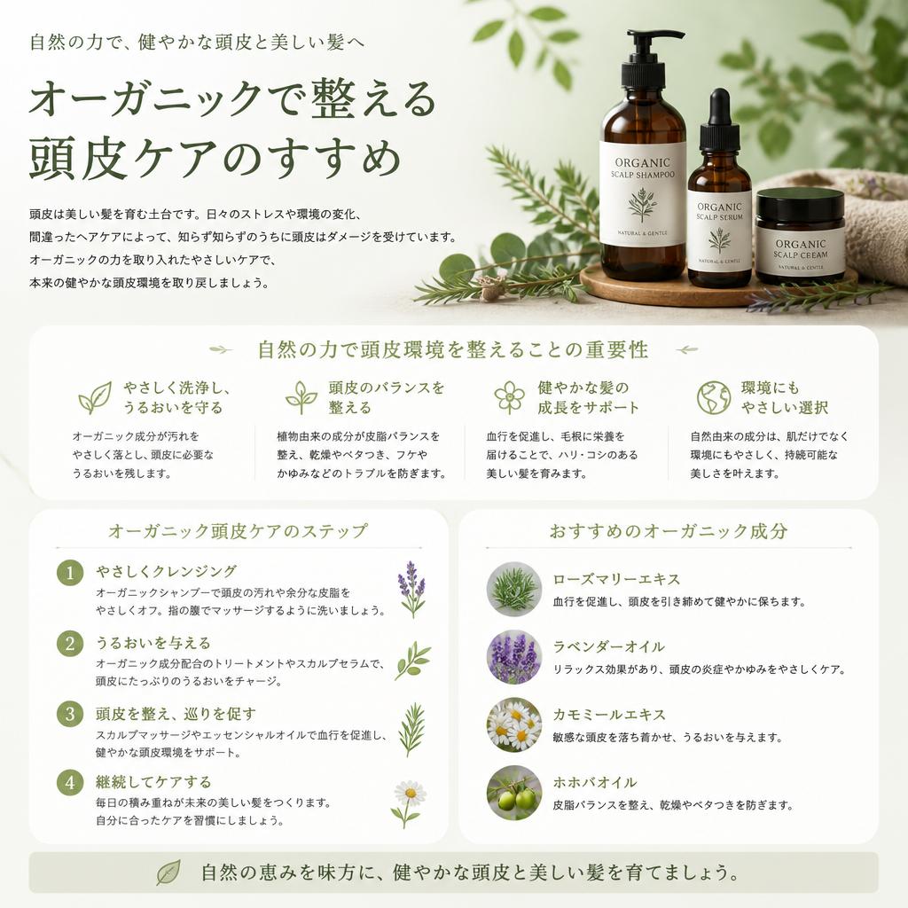 オーガニック素材にこだわりを