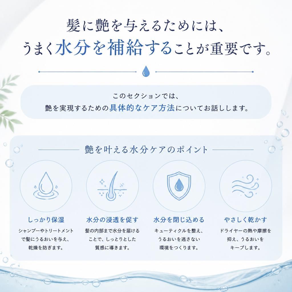 艶を与える水分補給の秘訣