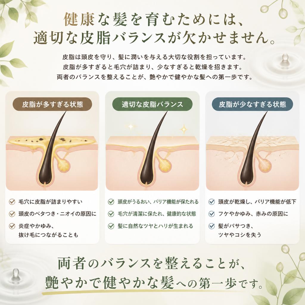 皮脂バランスを整える重要性
