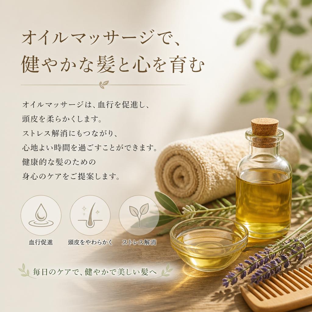 オイルマッサージでリラクゼーション