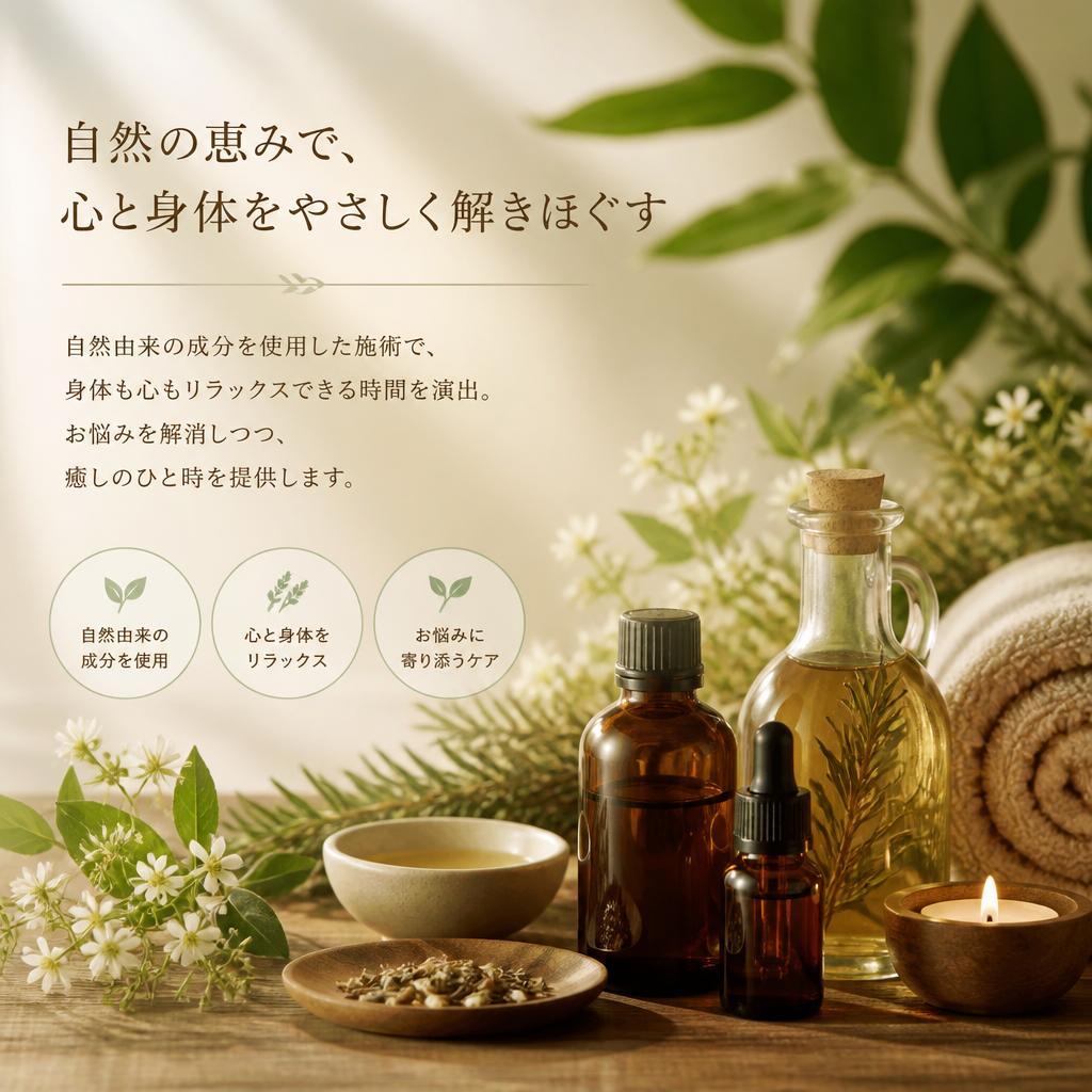 心地良いリラックス施術