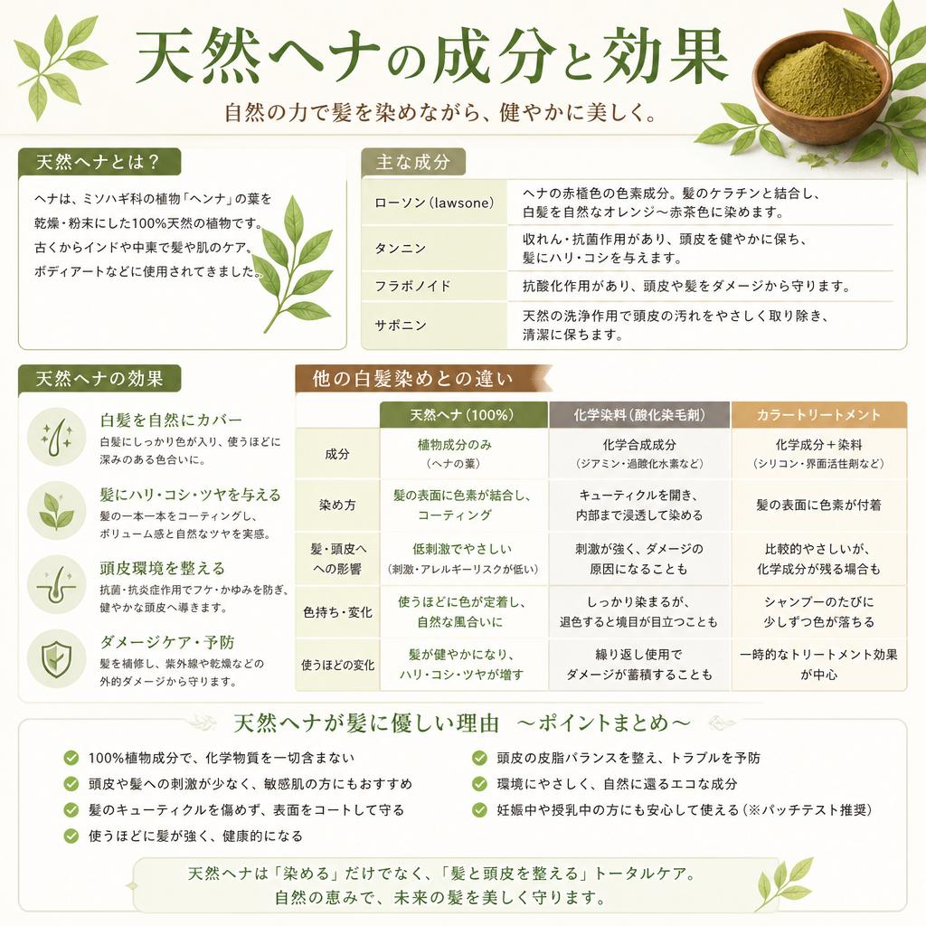 天然ヘナの魅力とは？