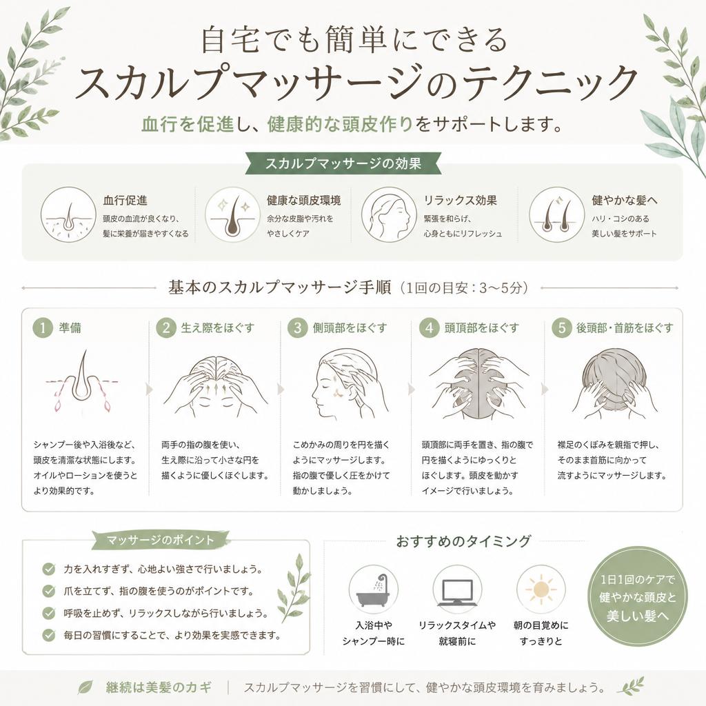 スカルプマッサージのススメ