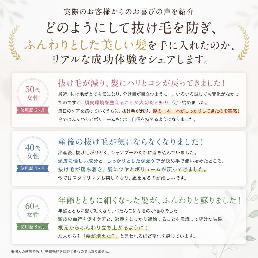 成功例：お客様の声