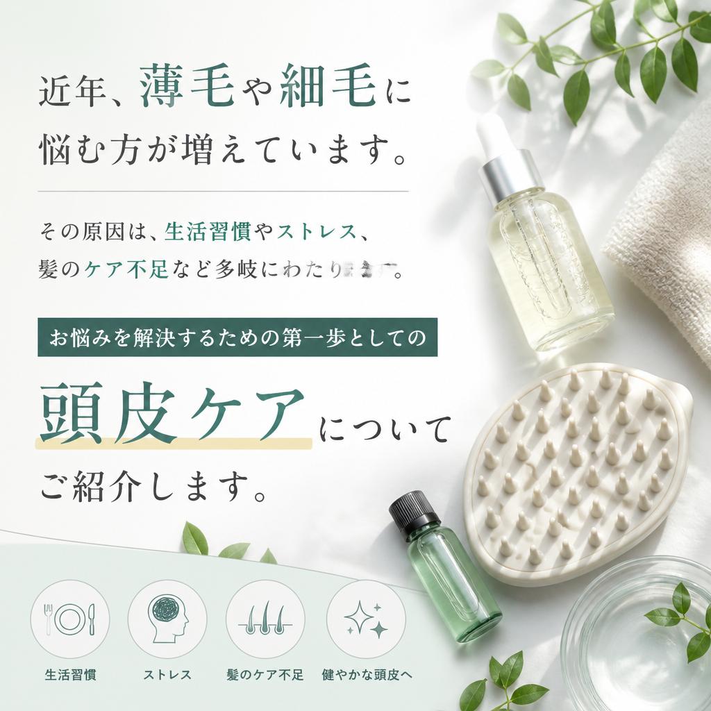 薄毛・細毛の悩み