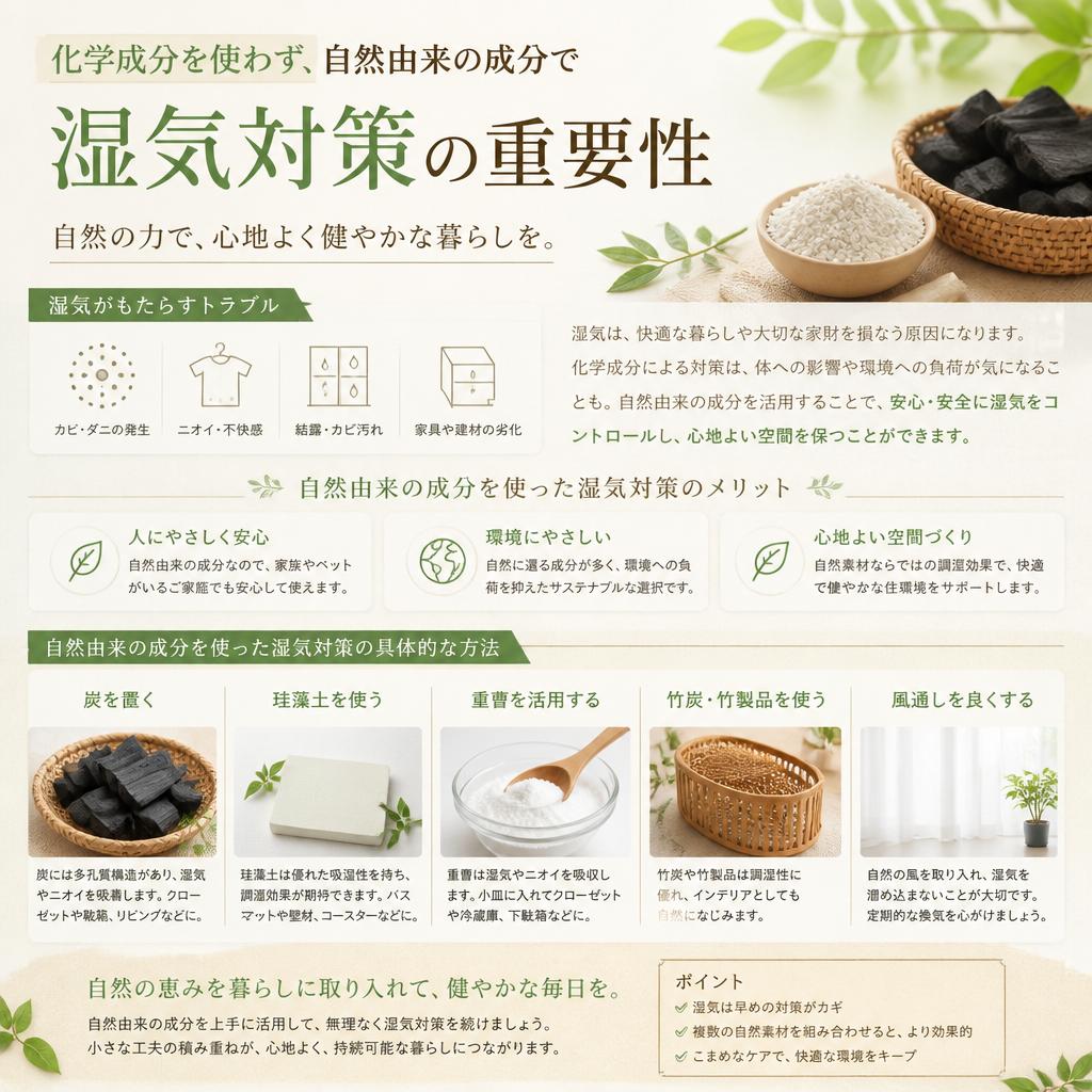 自然派アプローチでの湿気対策