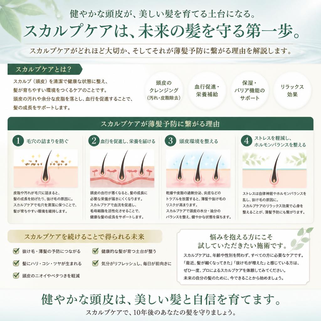 スカルプケアの必要性