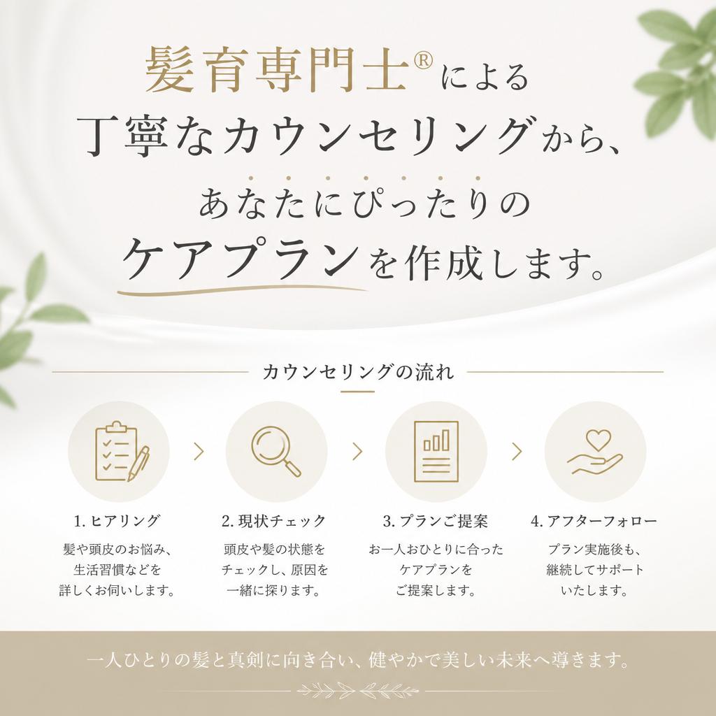 髪育専門士®が導く個別ケアプラン