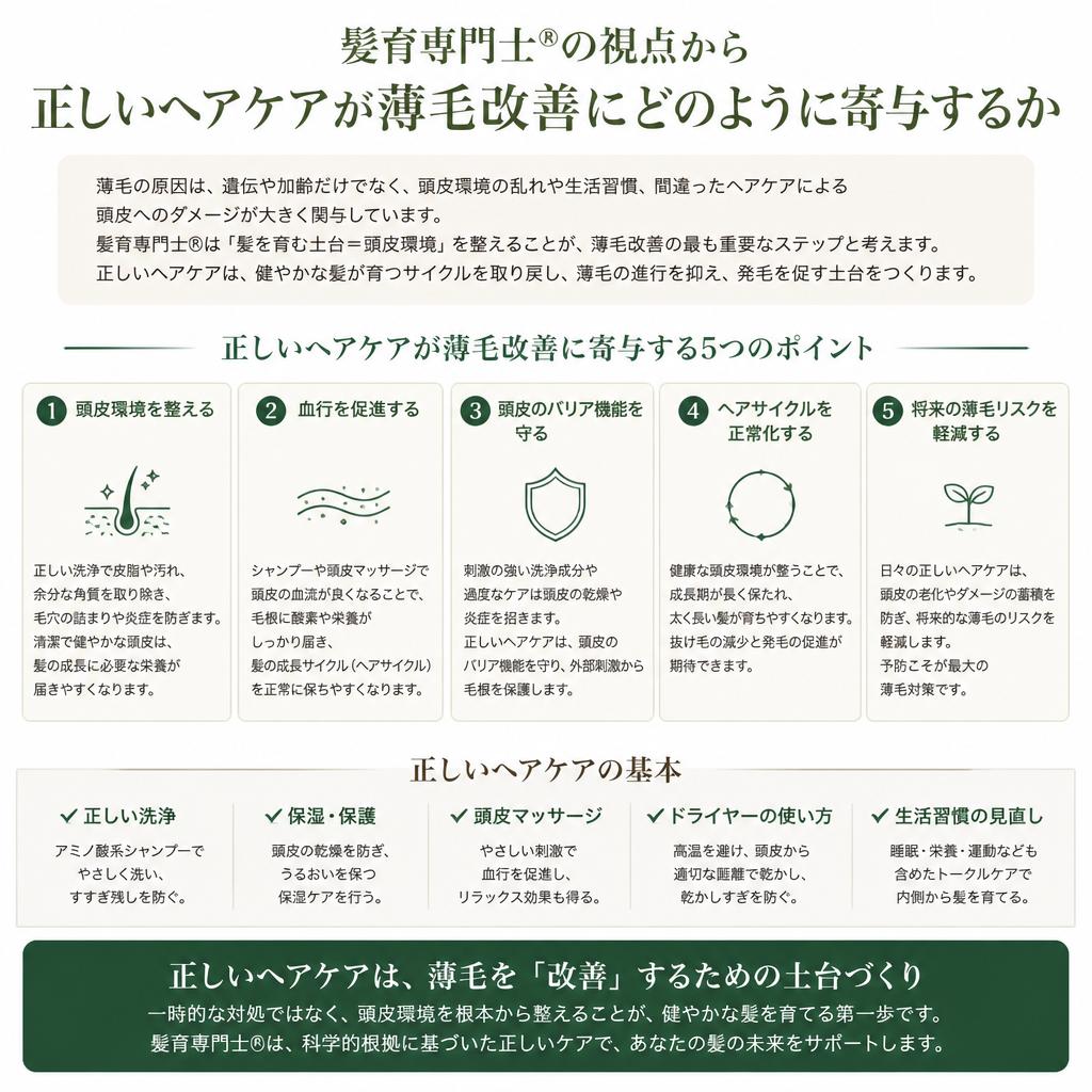 2. 髪育専門士®によるヘアケアの重要性