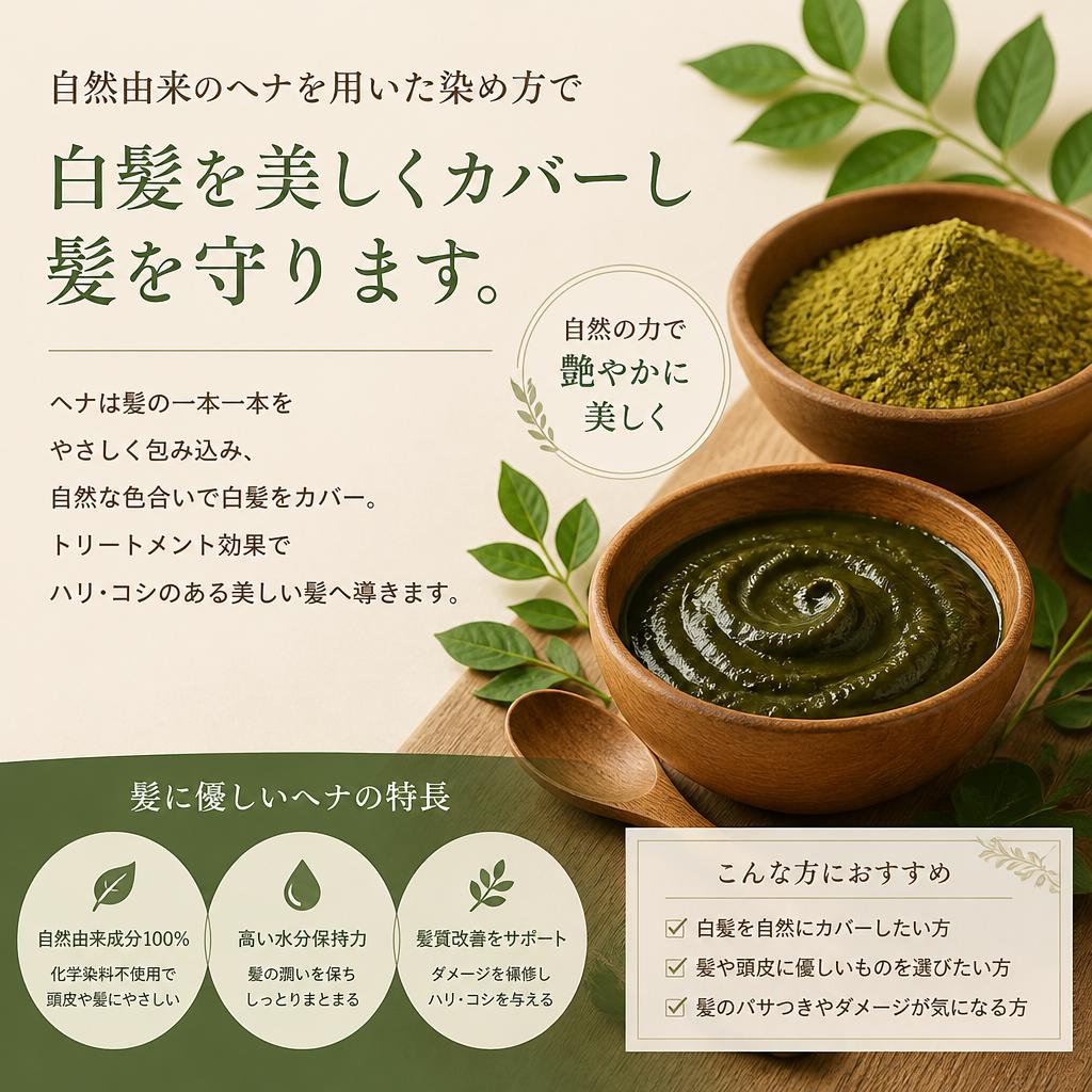 ヘナ染めの効果とは？