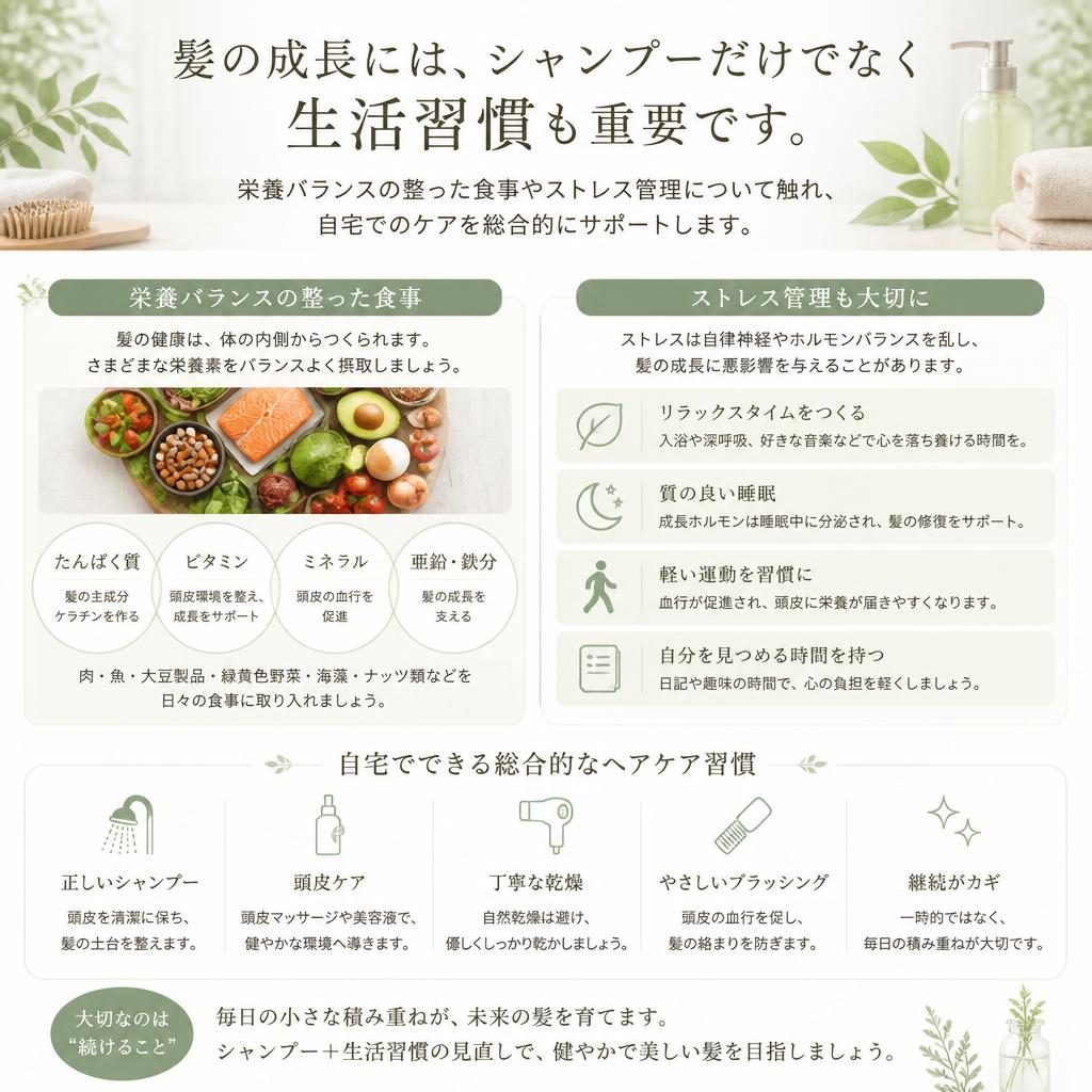 育毛を支える生活習慣